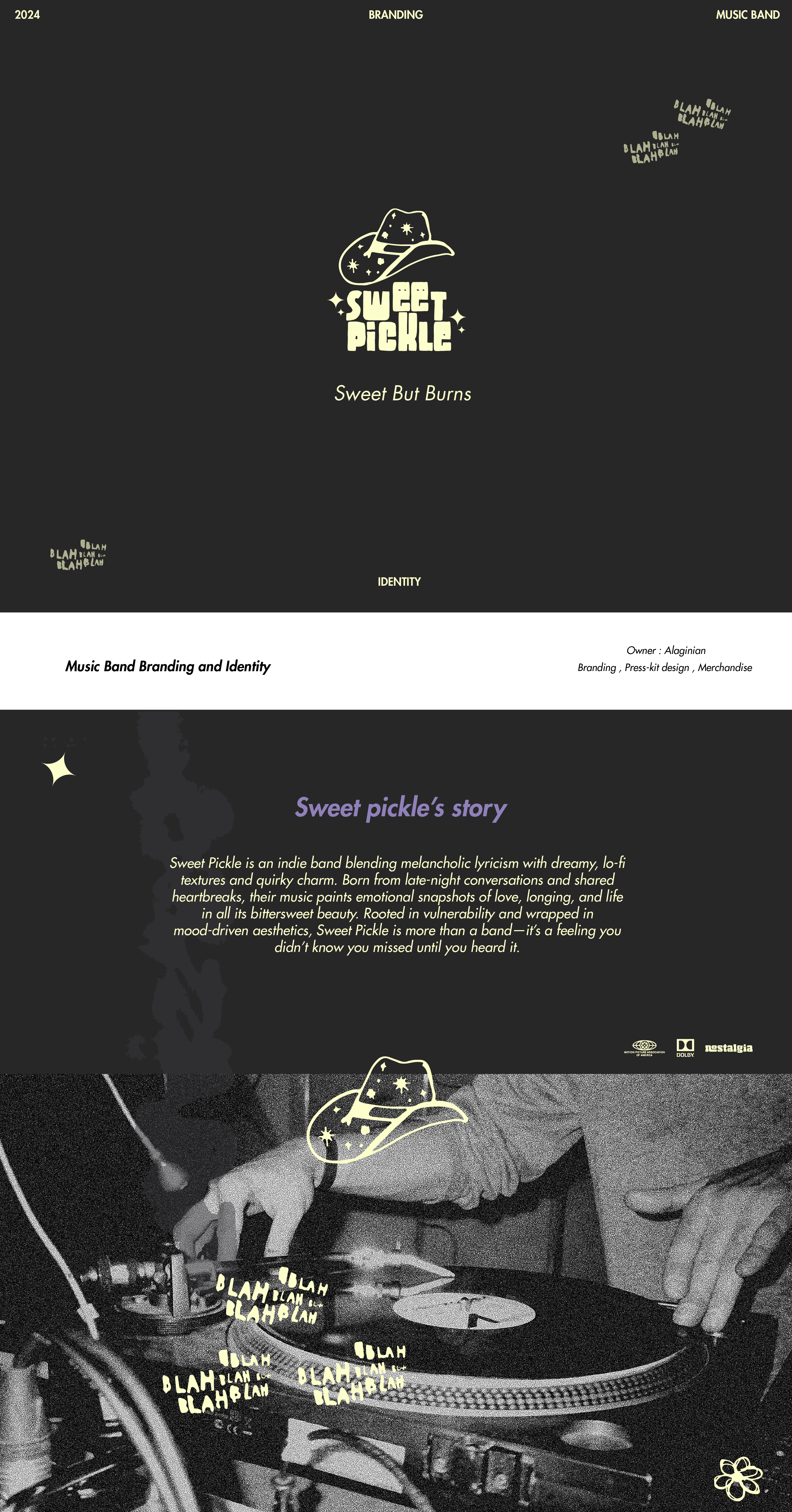 Sweet Pickle “Sugar Rain” Album Branding